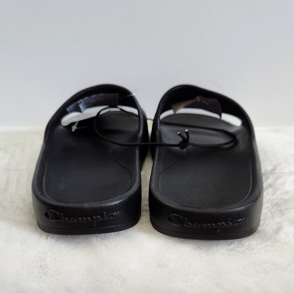 CHAMPION Authentic Athletic Wear Takeover Women's Black Slide Sandals Size 8 - Picture 9 of 15
